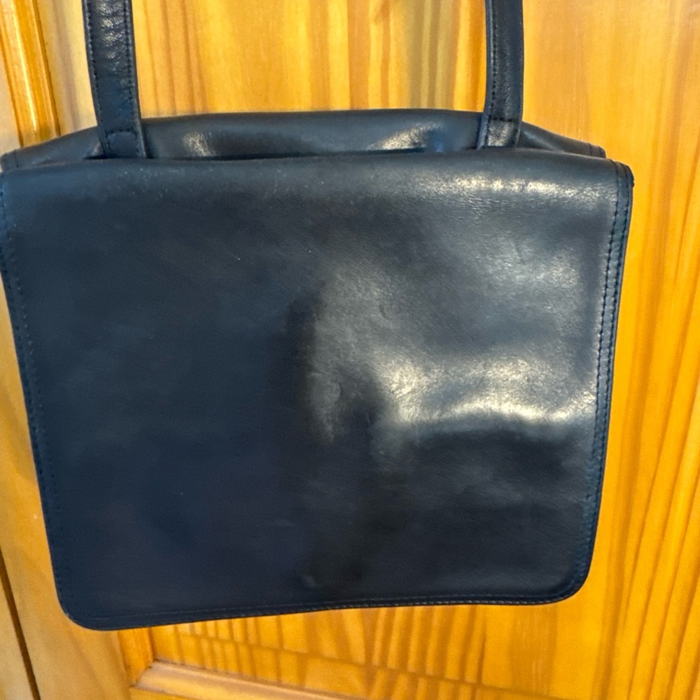 Nine West Navy Leather Bag - Picture 2 of 10